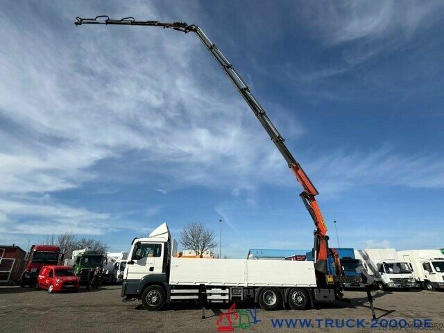 Flatbed truck MAN TGS 26.400 PK 34002SH + Jib 30m - 5+6 SK - FB