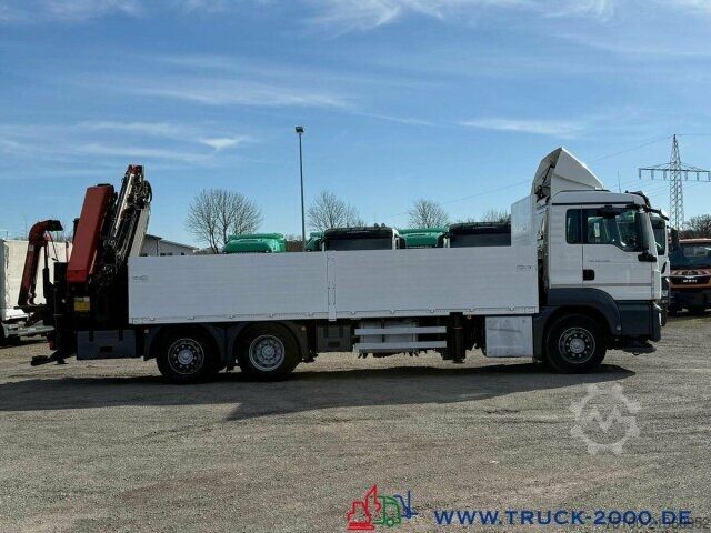 Flatbed truck MAN TGS 26.400 PK 34002SH + Jib 30m - 5+6 SK - FB