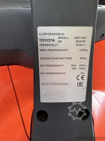 SWE 140 S - mit PALETTENWECHSLER!! TOYOTA SWE 140 S - with PALLETCHANGER !!