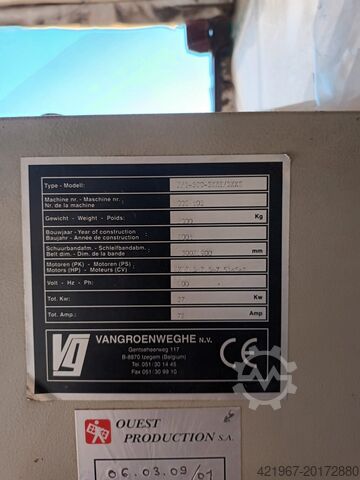 Wide belt sander VG FANTASTIC 300 F/G 300 3KKS/3KKS