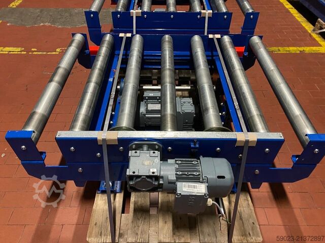 Roller conveyor / pallet lift table Overbeck Fördertechnik Palettenhubtisch