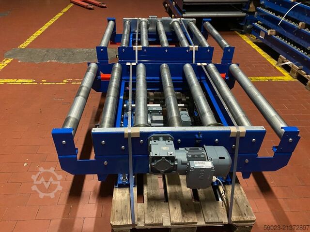 Roller conveyor / pallet lift table Overbeck Fördertechnik Palettenhubtisch
