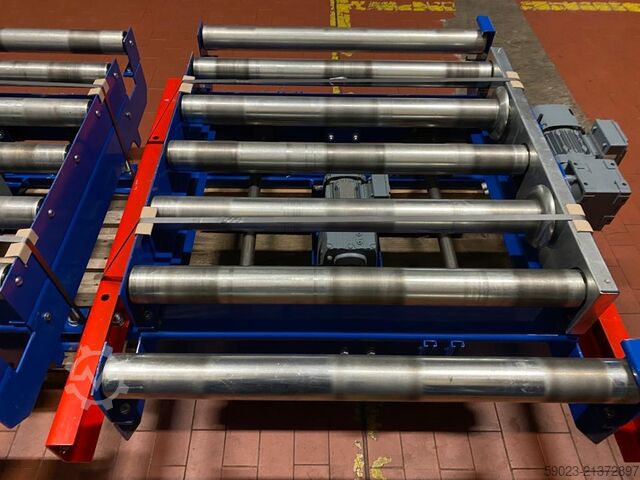 Roller conveyor / pallet lift table Overbeck Fördertechnik Palettenhubtisch