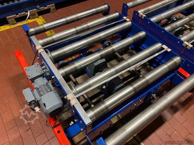 Roller conveyor / pallet lift table Overbeck Fördertechnik Palettenhubtisch