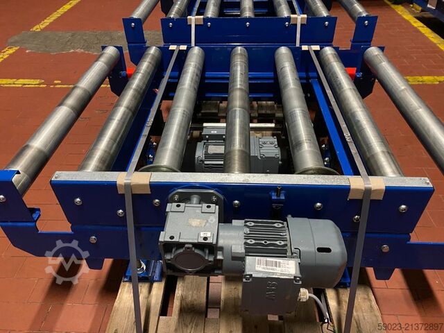 Roller conveyor / pallet lift table Overbeck Fördertechnik Palettenhubtisch