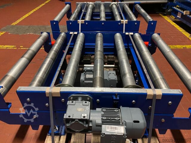 Roller conveyor / pallet lift table Overbeck Fördertechnik Palettenhubtisch