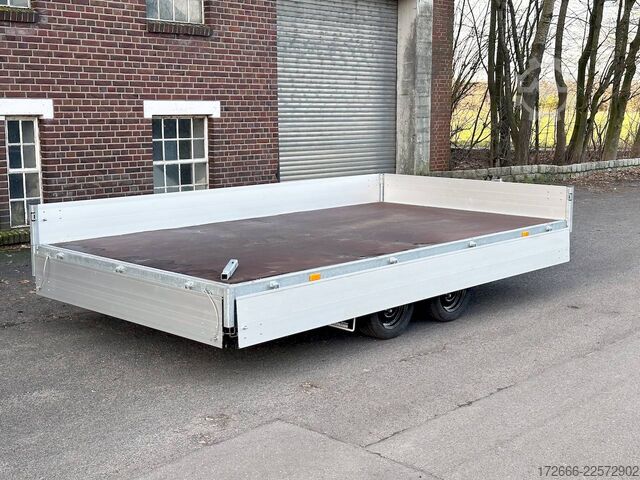 Flatbed trailer Hapert Trailers HAPERT AZURE H-2 405X220X30CM 3500KG HOCHLADER | NFW | PARABELFEDER