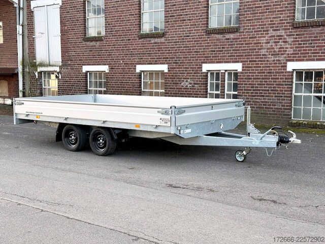 Flatbed trailer Hapert Trailers HAPERT AZURE H-2 405X220X30CM 3500KG HOCHLADER | NFW | PARABELFEDER