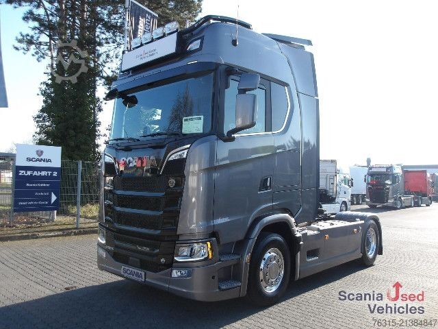 Standard tractor unit Scania S 590 NA - V8 - HIGHLINE - ALCOA - LEATHER - ACC