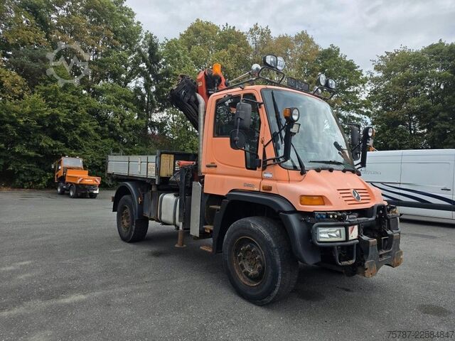 Sonstige UNIMOG U 500 3-Seiten-Kipper mit Kran PK 9501
