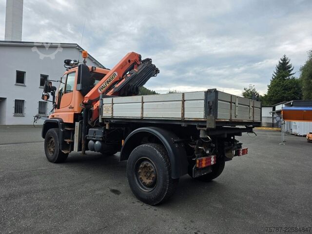 Sonstige UNIMOG U 500 3-Seiten-Kipper mit Kran PK 9501