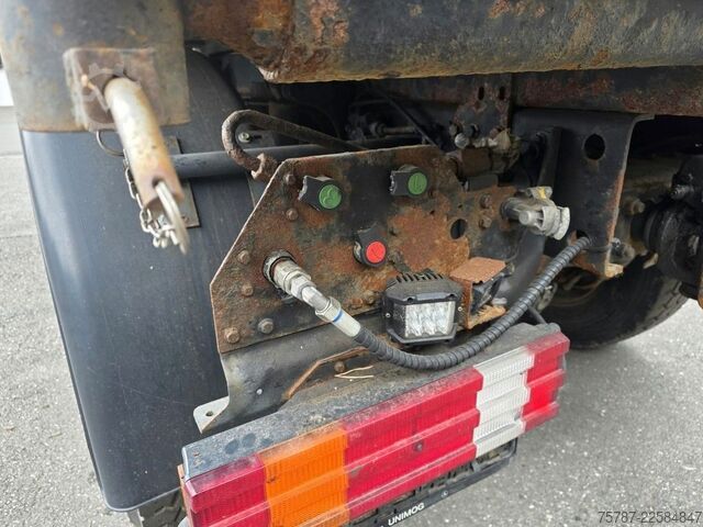 Sonstige UNIMOG U 500 3-Seiten-Kipper mit Kran PK 9501