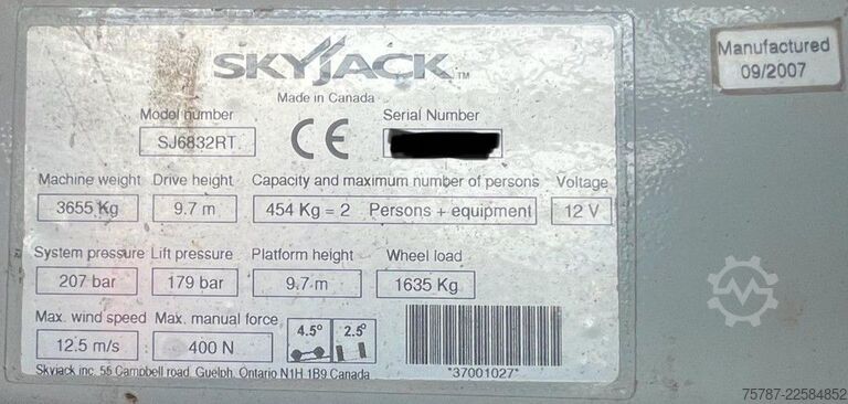 Arbeitsbühne Skyjack SJ6832RT 4x4 Diesel, neuer Motor!!!