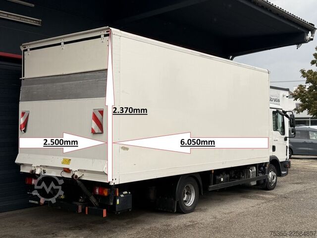 Transporter mit Koffer MAN TGL 8.190 Klima Tempomat Motorbremse 6,05m LBW