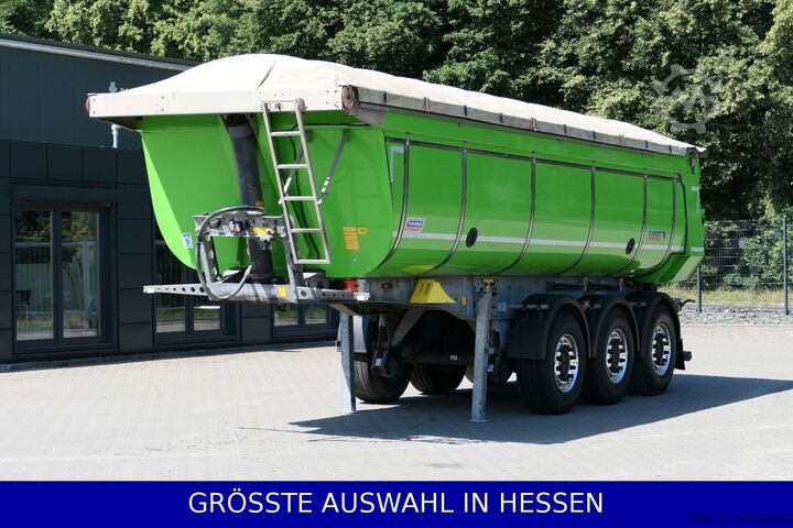Tipper semitrailer SCHMITZ CARGOBULL Stahlmulde 25m³ el.Verdeck Thermo 2xLift ¤459.-m