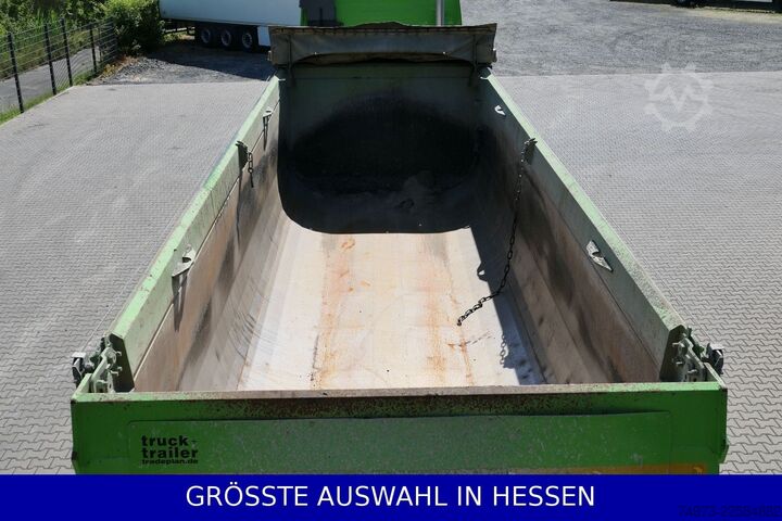 Tipper semitrailer SCHMITZ CARGOBULL Stahlmulde 25m³ el.Verdeck Thermo 2xLift ¤459.-m