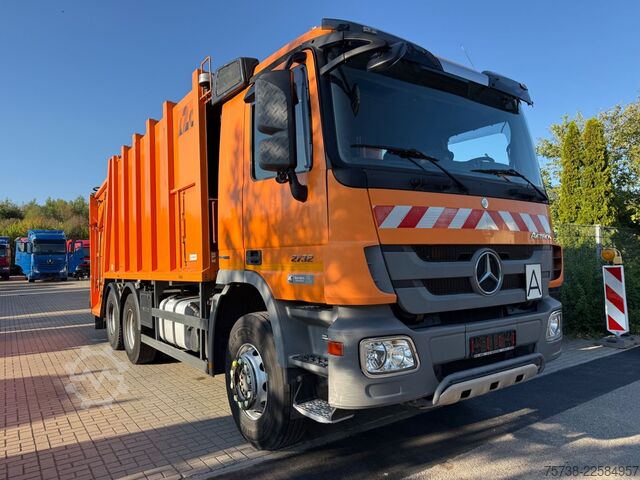 Garbage truck MERCEDES-BENZ Actros 2732 6x4 Müllwagen/BLATT-BLATT/Klima/EEV