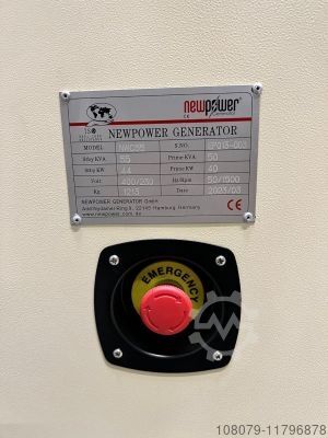 Emergency generator NWC55 with soundproo Newpower Generator NWC55 Notstromaggregat mit Schallschutz