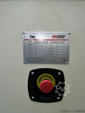 110 kVA emergency generator Newpower Generator NWR125 Ricardo Motor Newpower Generator