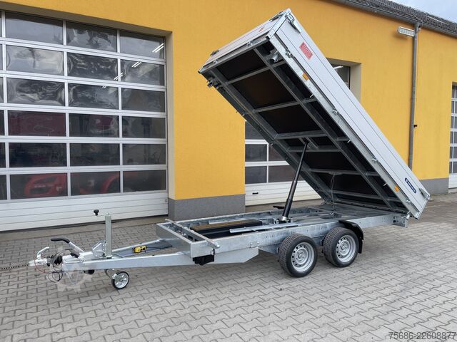 Dreiseitenkipper Anhänger Saris K3 356 184 3500 2 E-Bedienung + Schienen