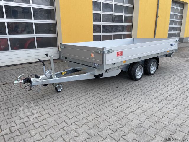Dreiseitenkipper Anhänger Saris K3 356 184 3500 2 E-Bedienung + Schienen