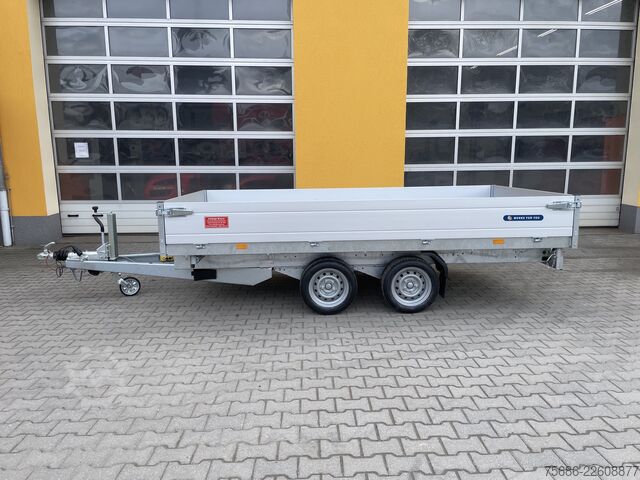 Dreiseitenkipper Anhänger Saris K3 356 184 3500 2 E-Bedienung + Schienen