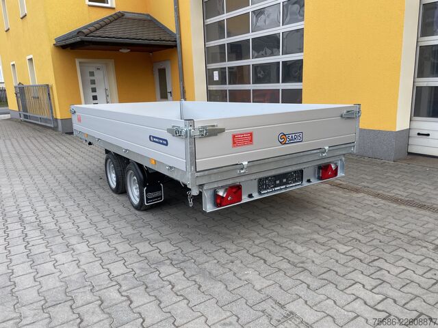 Dreiseitenkipper Anhänger Saris K3 356 184 3500 2 E-Bedienung + Schienen