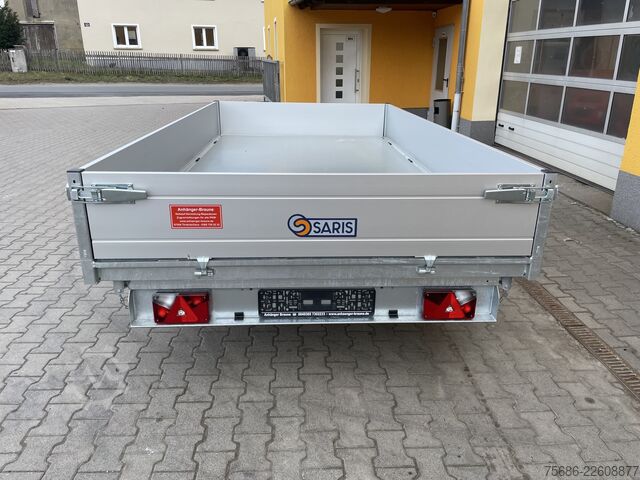 Dreiseitenkipper Anhänger Saris K3 356 184 3500 2 E-Bedienung + Schienen
