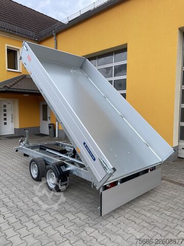 Dreiseitenkipper Anhänger Saris K3 356 184 3500 2 E-Bedienung + Schienen