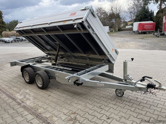 Dreiseitenkipper Anhänger Saris K3 356 184 3500 2 E-Bedienung + Schienen