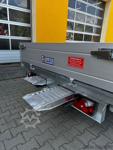 Dreiseitenkipper Anhänger Saris K3 356 184 3500 2 E-Bedienung + Schienen