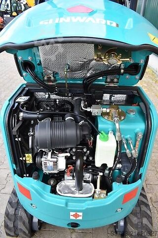 Backhoe loader Sunward SWE08B - Vorführmaschine, MS01, 2 Löffel