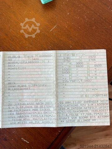 Standard tractor unit Mercedes-Benz Sprinter 519 CDI 190 PS Schlafkabine LBW