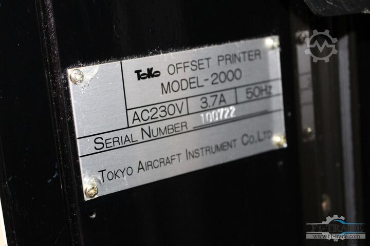 1 Color Sheet-Fed Offset Press TOKO 2000