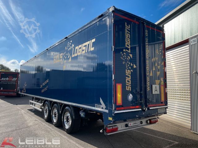 Walking floor semitrailer STAS S300ZX 92m³ Schubboden*E-Verdeck*1+3 Lift
