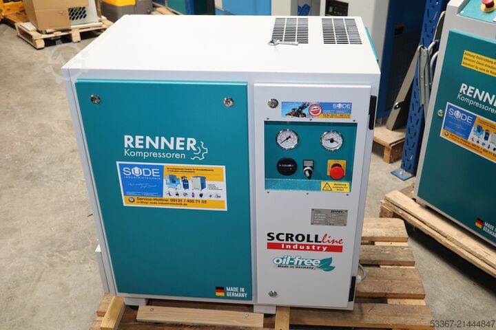Oilfree 3.7 kW SCROLL Compressor 8 bar RENNER SL-NEO 3-3,7 I