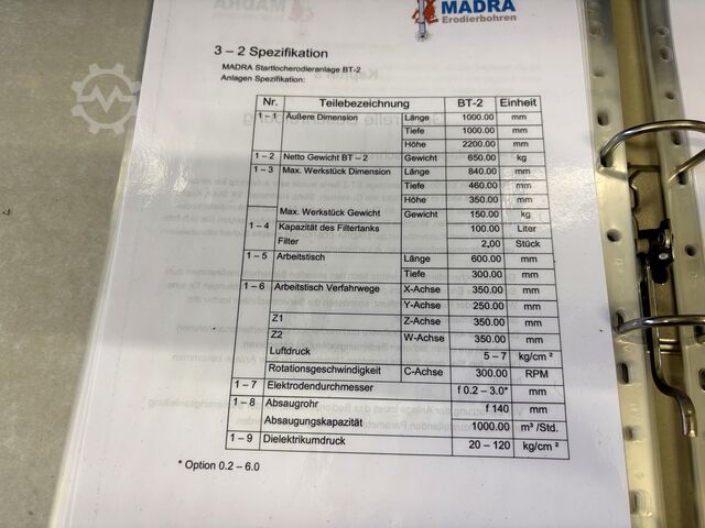 Startlocherodiermaschine Matra BT-2