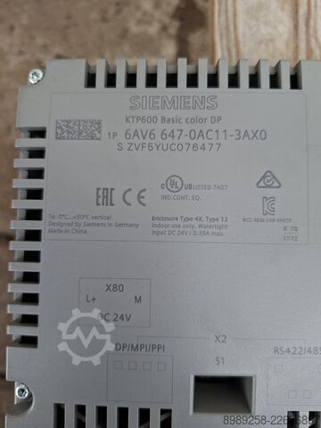 Basic Color DP Bedienpanel Siemens 6AV6647-0AC11-3AX0