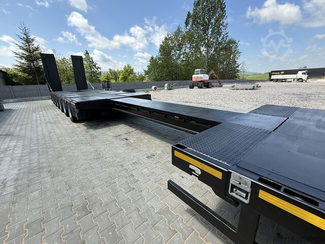 Low-bed semi-trailer for transporting construction machinery FAYMONVILLE FAYMONVILLE STZ-6WAU – 6 AXLES – 92.2GVW