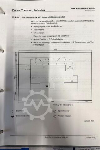 CNC Drehmaschine Gildemeister CTX 420 linear V6