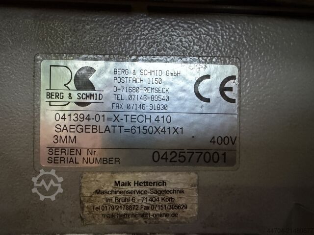 Bandsägeautomat Berg&Schmid X tech 410