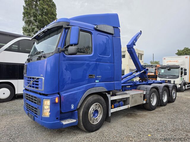Roll-off tipper truck VOLVO FH-440 8x4 Lift+Lenk HIAB Multilift Blat