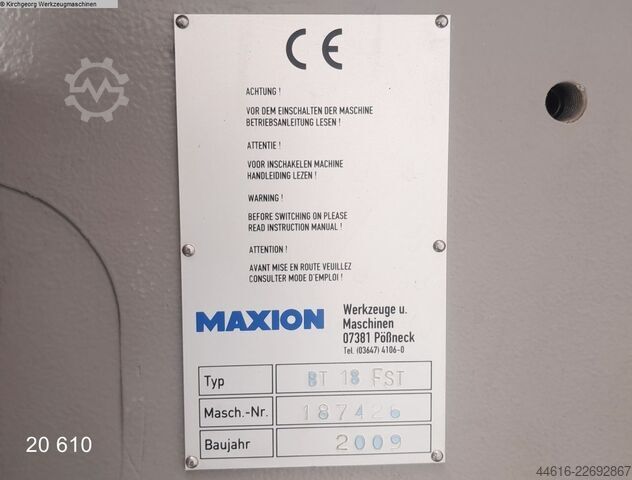 Bohr- und Fräsmaschine IXION BT 18 FST