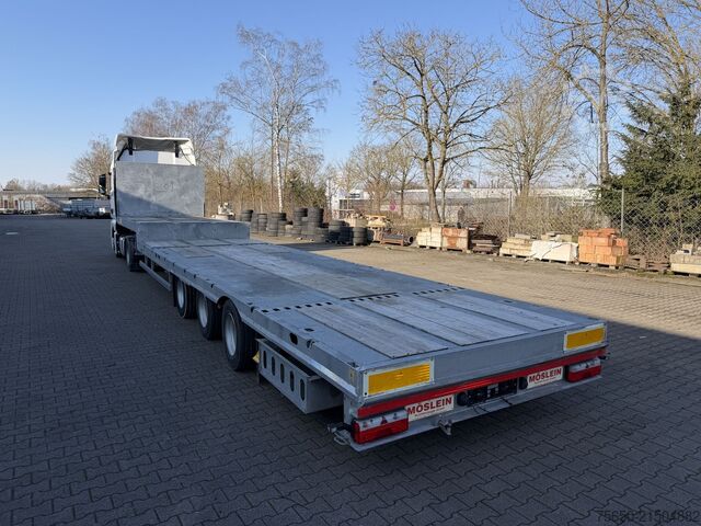 Tieflader-Sattelauflieger Möslein STO 3 Schwebheim  3 Achs Satteltieflader Plato 45 t GGfür Fertigteile, Baumaschinen oder Container