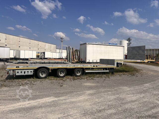 Tieflader-Sattelauflieger Möslein ST 3 Plato 8,7  3 Achs Satteltieflader Plato 45 t GGfür Fertigteile, Baumaschinen