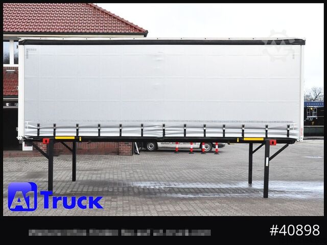 Swap body with flatbed & tarp WECON WPR 745, verzinkt, 2520  innen, Code XL, neue Plane