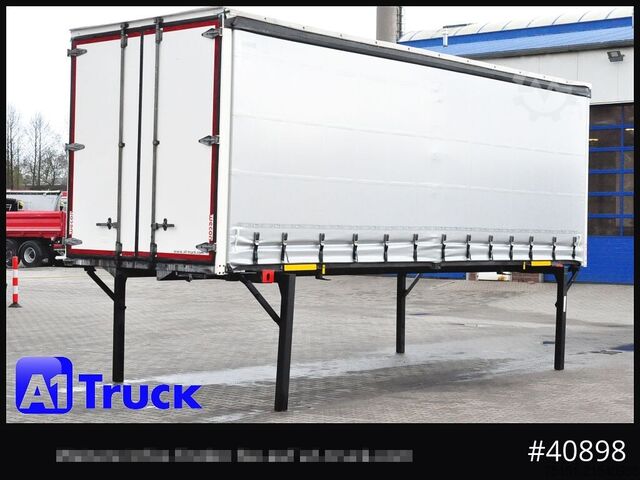 Swap body with flatbed & tarp WECON WPR 745, verzinkt, 2520  innen, Code XL, neue Plane