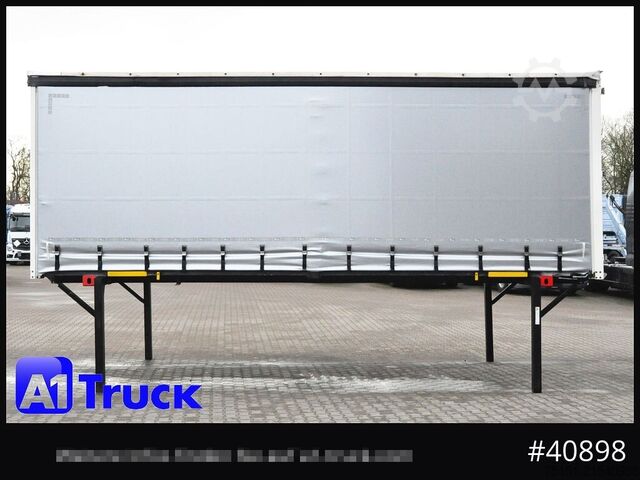 Swap body with flatbed & tarp WECON WPR 745, verzinkt, 2520  innen, Code XL, neue Plane