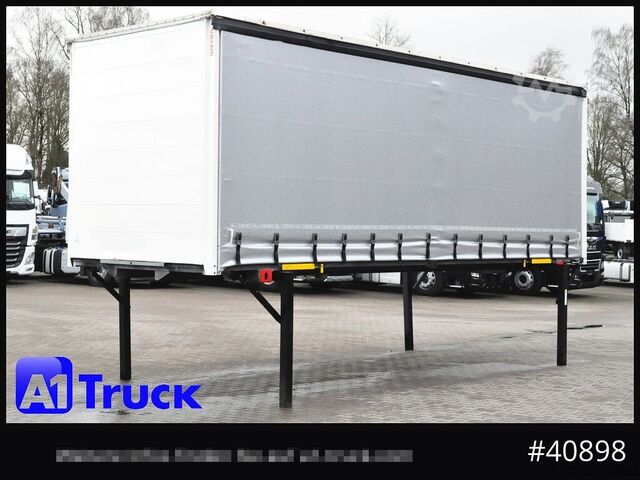 Swap body with flatbed & tarp WECON WPR 745, verzinkt, 2520  innen, Code XL, neue Plane