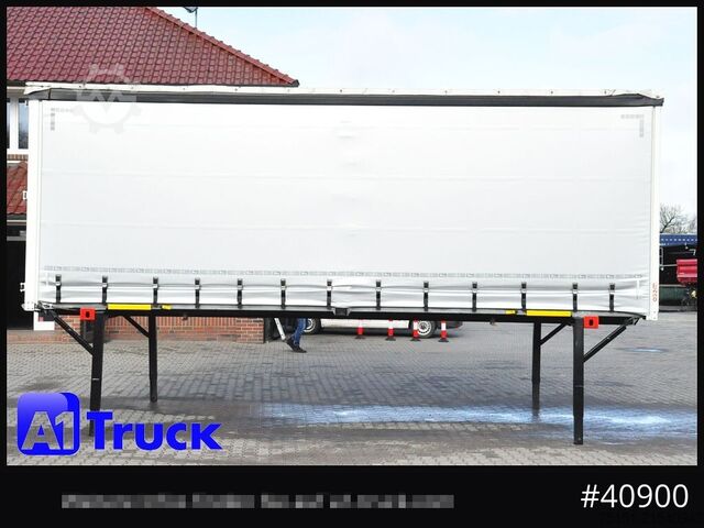 Swap body with flatbed & tarp WECON WPR 745, verzinkt, 2520  innen, Code XL, neue Plane